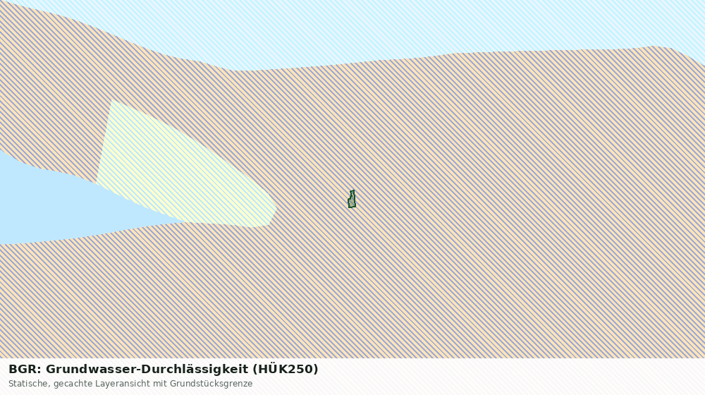 Statische Kartenansicht: BGR: Grundwasser-Durchlässigkeit (HÜK250)