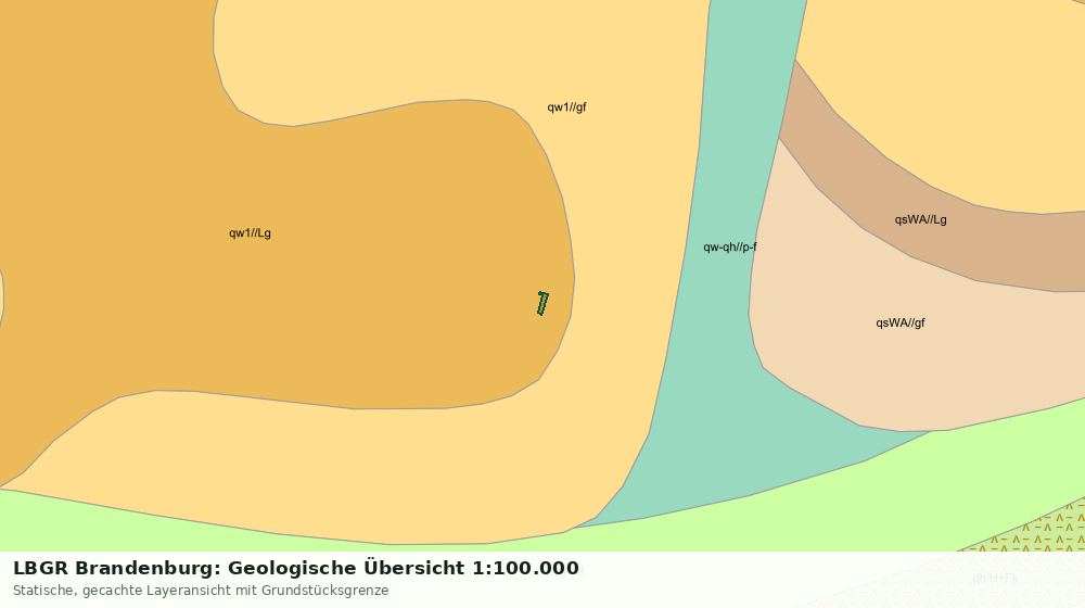 Statische Kartenansicht: LBGR Brandenburg: Geologische Übersicht 1:100.000