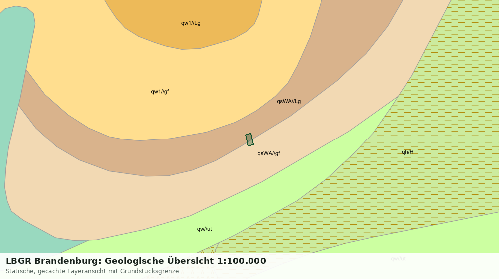 Statische Kartenansicht: LBGR Brandenburg: Geologische Übersicht 1:100.000