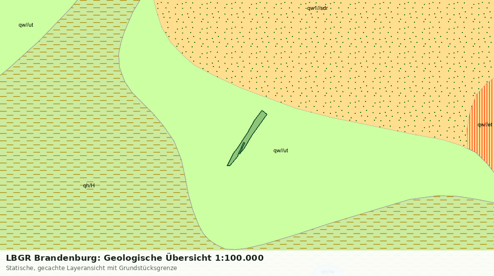 Statische Kartenansicht: LBGR Brandenburg: Geologische Übersicht 1:100.000