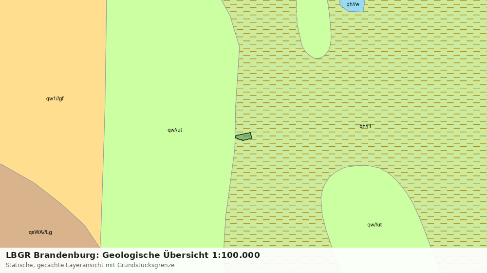 Statische Kartenansicht: LBGR Brandenburg: Geologische Übersicht 1:100.000