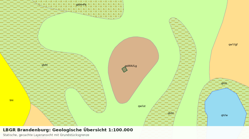 Statische Kartenansicht: LBGR Brandenburg: Geologische Übersicht 1:100.000