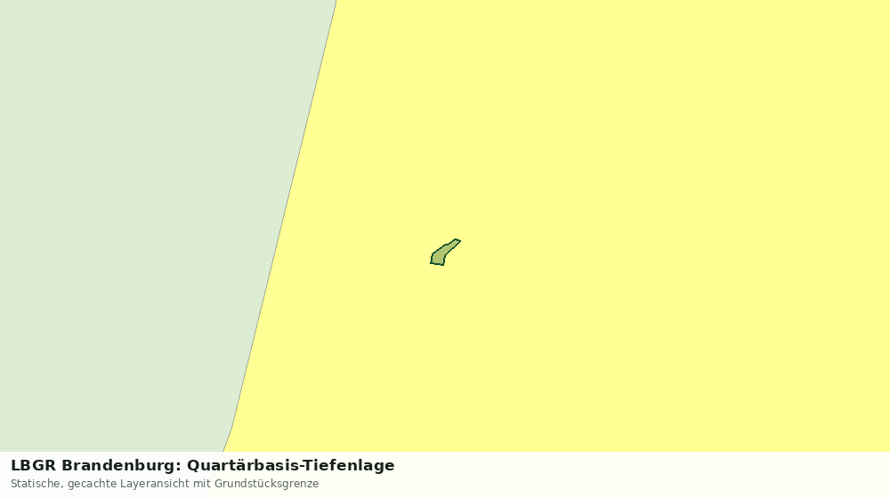 Statische Kartenansicht: LBGR Brandenburg: Quartärbasis-Tiefenlage