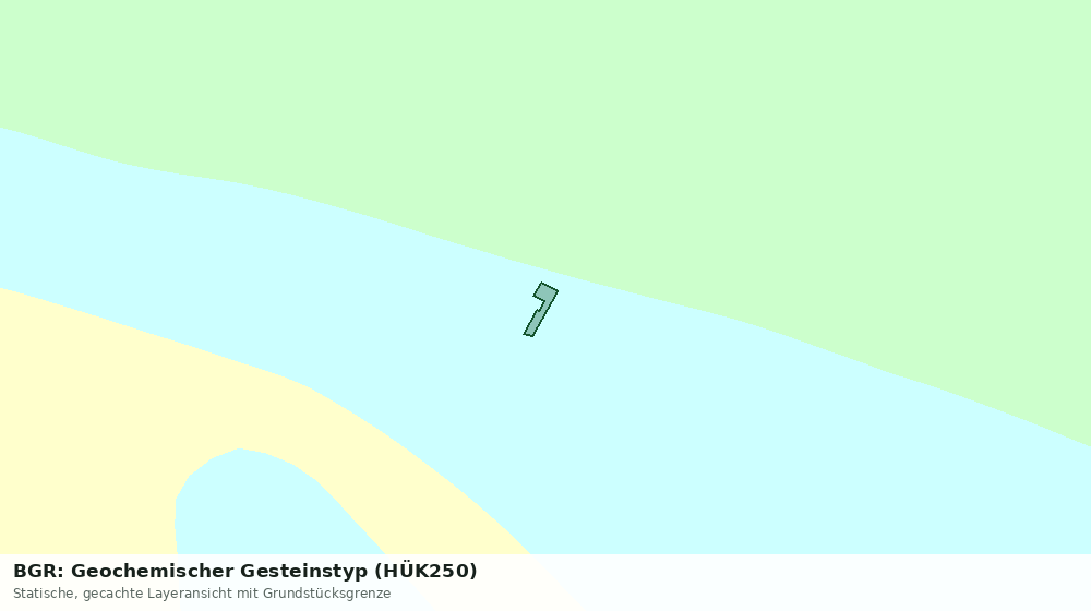 Statische Kartenansicht: BGR: Geochemischer Gesteinstyp (HÜK250)