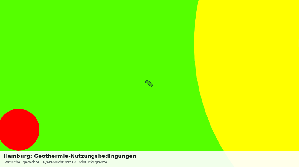Statische Kartenansicht: Hamburg: Geothermie-Nutzungsbedingungen
