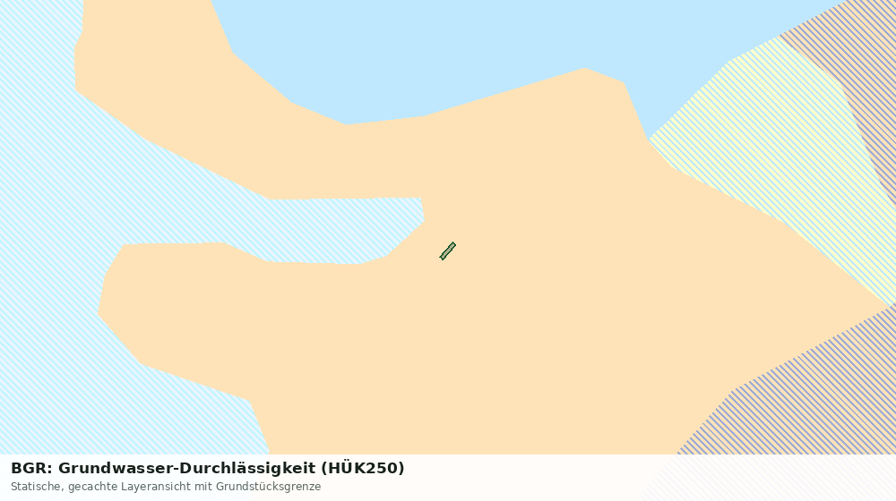 Statische Kartenansicht: BGR: Grundwasser-Durchlässigkeit (HÜK250)