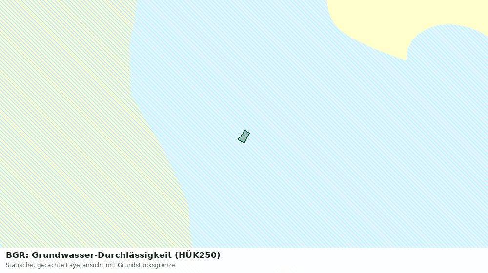Statische Kartenansicht: BGR: Grundwasser-Durchlässigkeit (HÜK250)