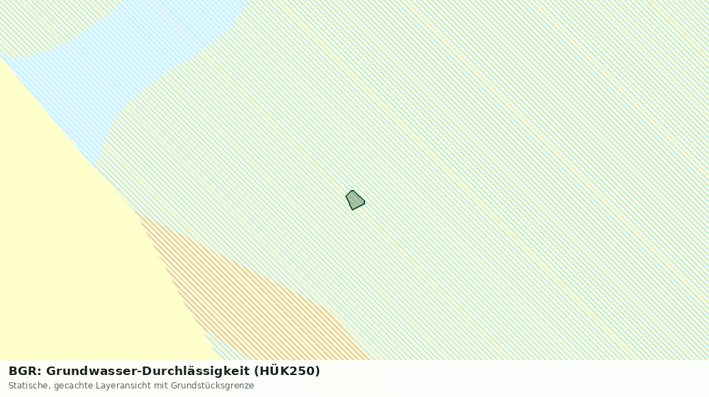 Statische Kartenansicht: BGR: Grundwasser-Durchlässigkeit (HÜK250)