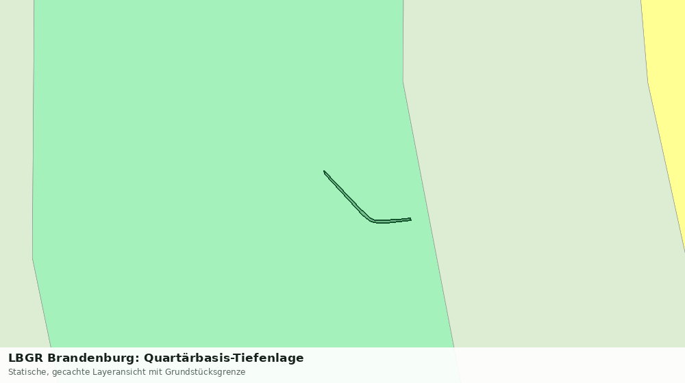 Statische Kartenansicht: LBGR Brandenburg: Quartärbasis-Tiefenlage