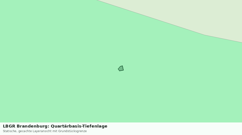 Statische Kartenansicht: LBGR Brandenburg: Quartärbasis-Tiefenlage
