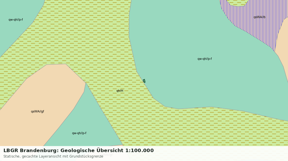 Statische Kartenansicht: LBGR Brandenburg: Geologische Übersicht 1:100.000
