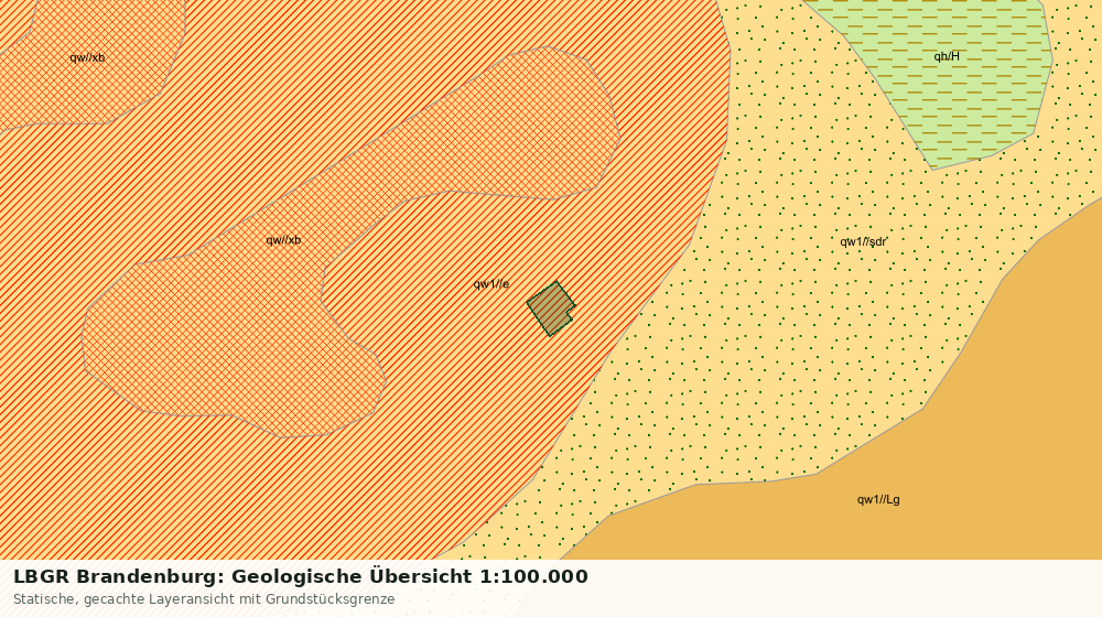 Statische Kartenansicht: LBGR Brandenburg: Geologische Übersicht 1:100.000