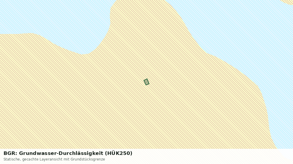 Statische Kartenansicht: BGR: Grundwasser-Durchlässigkeit (HÜK250)