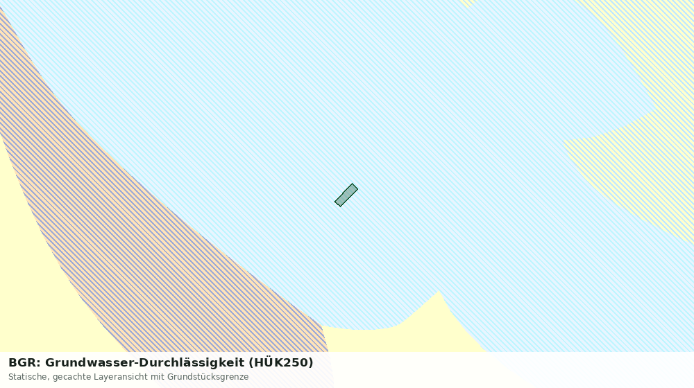 Statische Kartenansicht: BGR: Grundwasser-Durchlässigkeit (HÜK250)