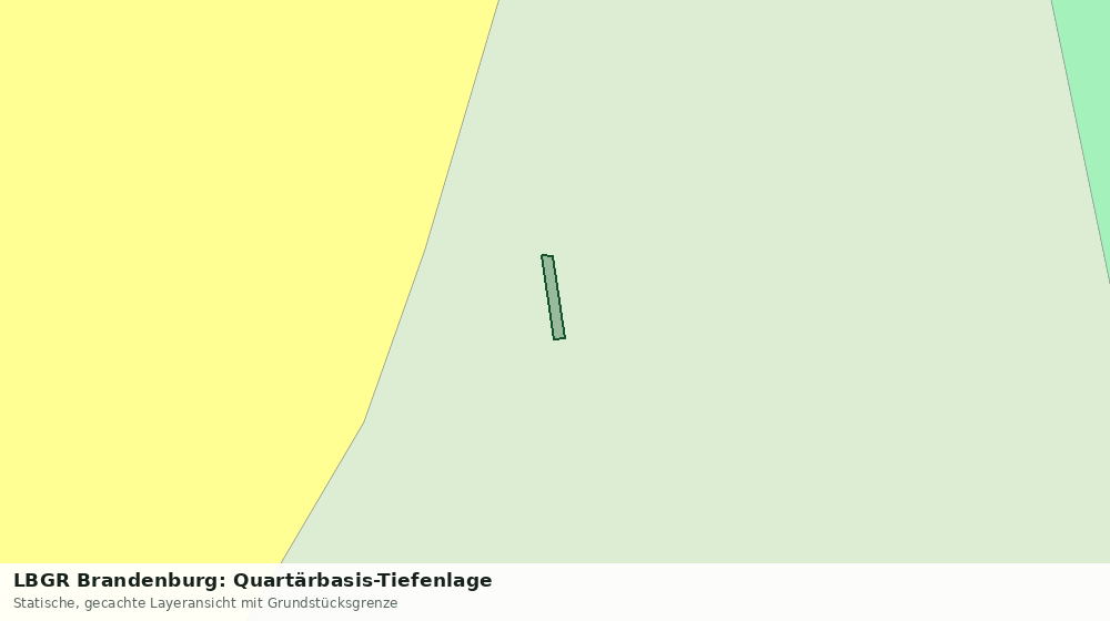 Statische Kartenansicht: LBGR Brandenburg: Quartärbasis-Tiefenlage