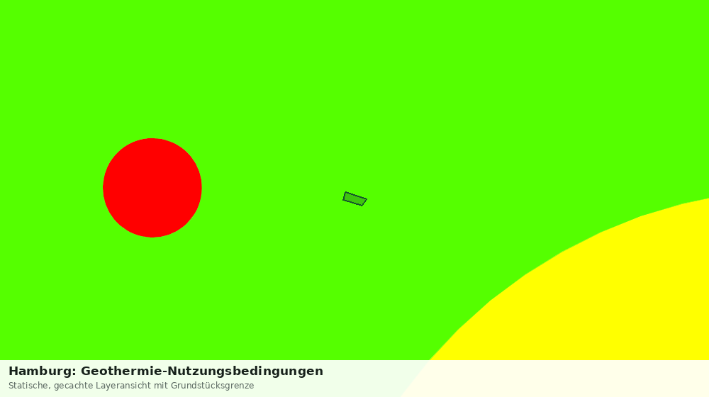 Statische Kartenansicht: Hamburg: Geothermie-Nutzungsbedingungen