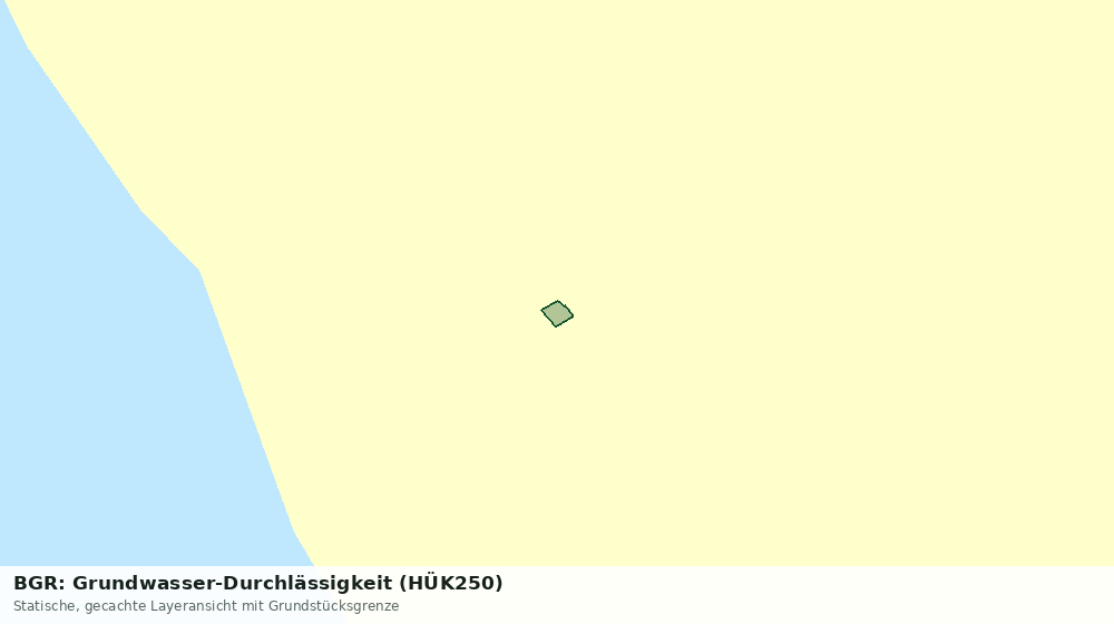 Statische Kartenansicht: BGR: Grundwasser-Durchlässigkeit (HÜK250)
