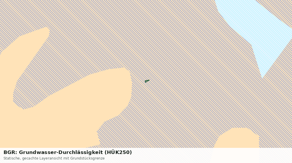 Statische Kartenansicht: BGR: Grundwasser-Durchlässigkeit (HÜK250)