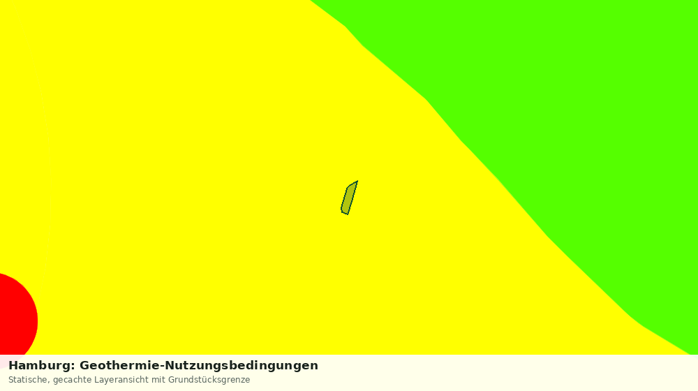 Statische Kartenansicht: Hamburg: Geothermie-Nutzungsbedingungen