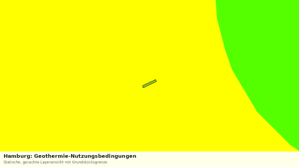 Statische Kartenansicht: Hamburg: Geothermie-Nutzungsbedingungen