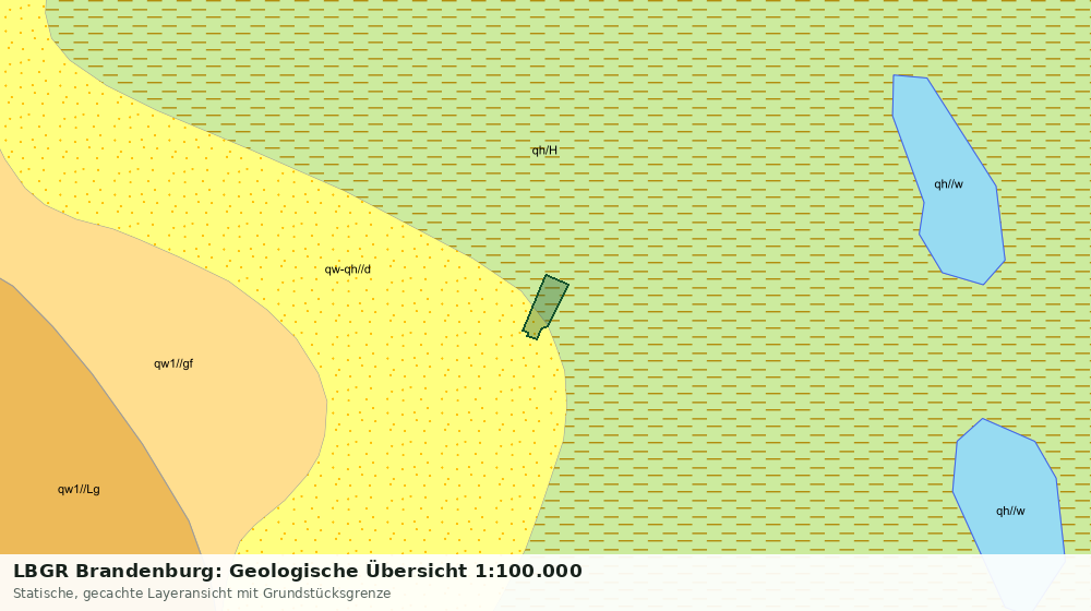 Statische Kartenansicht: LBGR Brandenburg: Geologische Übersicht 1:100.000