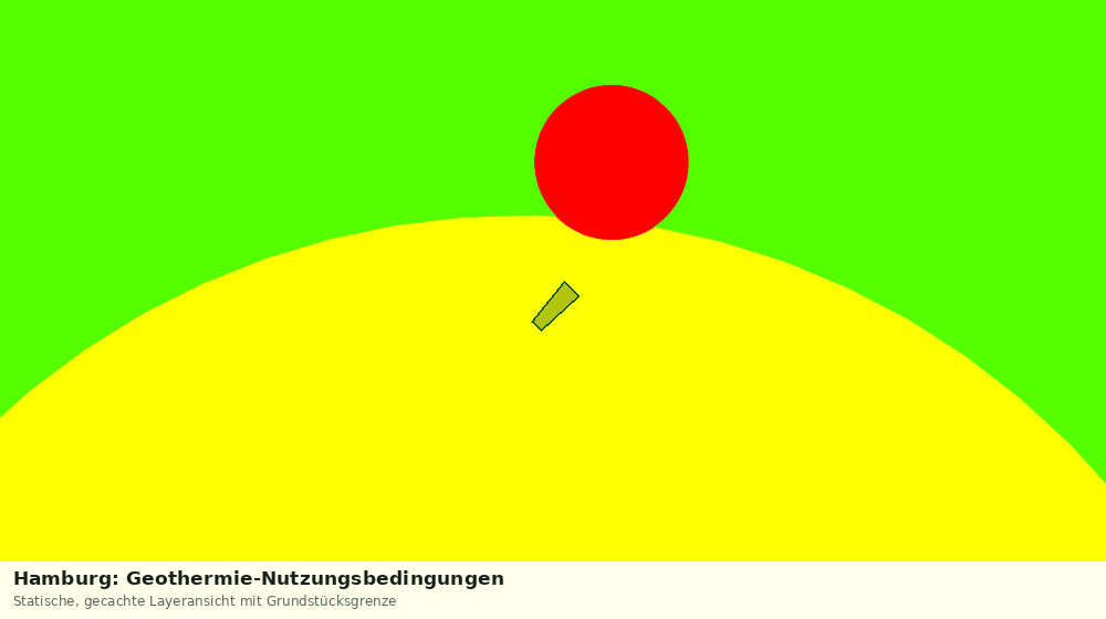 Statische Kartenansicht: Hamburg: Geothermie-Nutzungsbedingungen