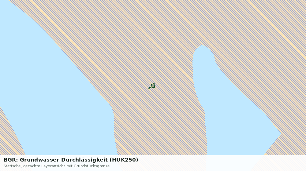 Statische Kartenansicht: BGR: Grundwasser-Durchlässigkeit (HÜK250)