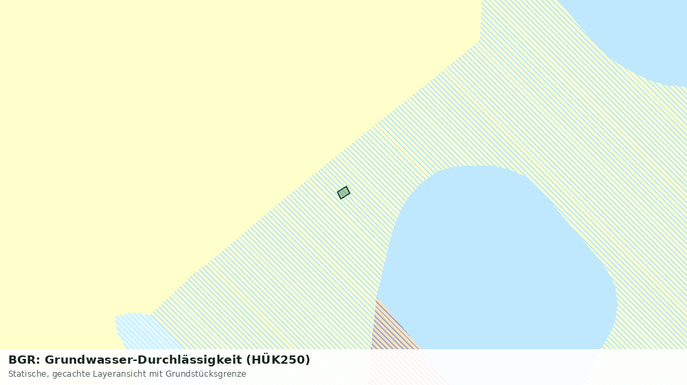Statische Kartenansicht: BGR: Grundwasser-Durchlässigkeit (HÜK250)