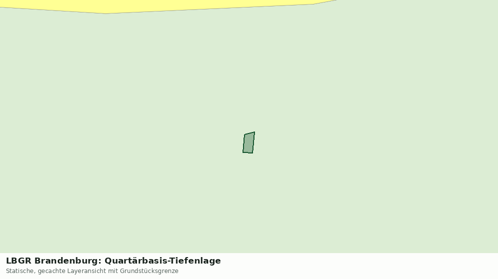 Statische Kartenansicht: LBGR Brandenburg: Quartärbasis-Tiefenlage