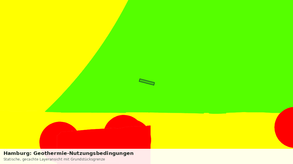 Statische Kartenansicht: Hamburg: Geothermie-Nutzungsbedingungen