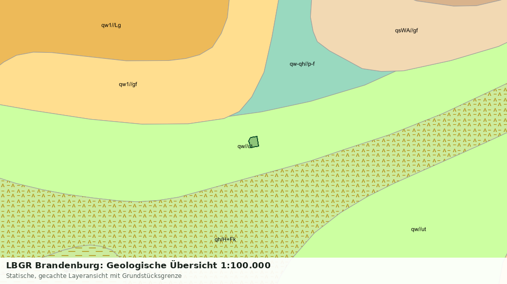 Statische Kartenansicht: LBGR Brandenburg: Geologische Übersicht 1:100.000