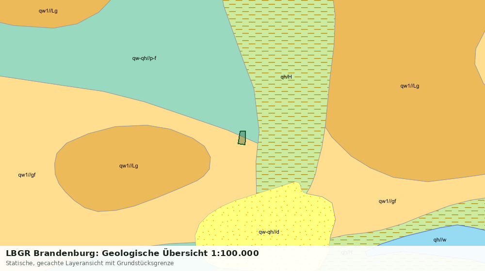 Statische Kartenansicht: LBGR Brandenburg: Geologische Übersicht 1:100.000