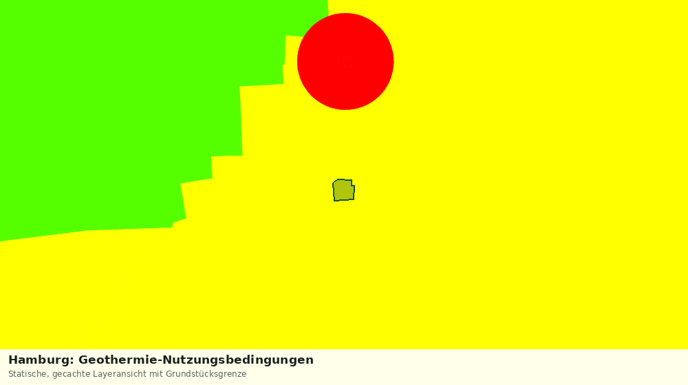 Statische Kartenansicht: Hamburg: Geothermie-Nutzungsbedingungen