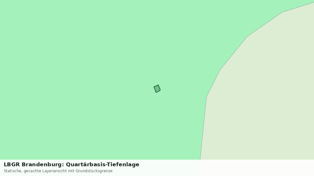 Statische Kartenansicht: LBGR Brandenburg: Quartärbasis-Tiefenlage