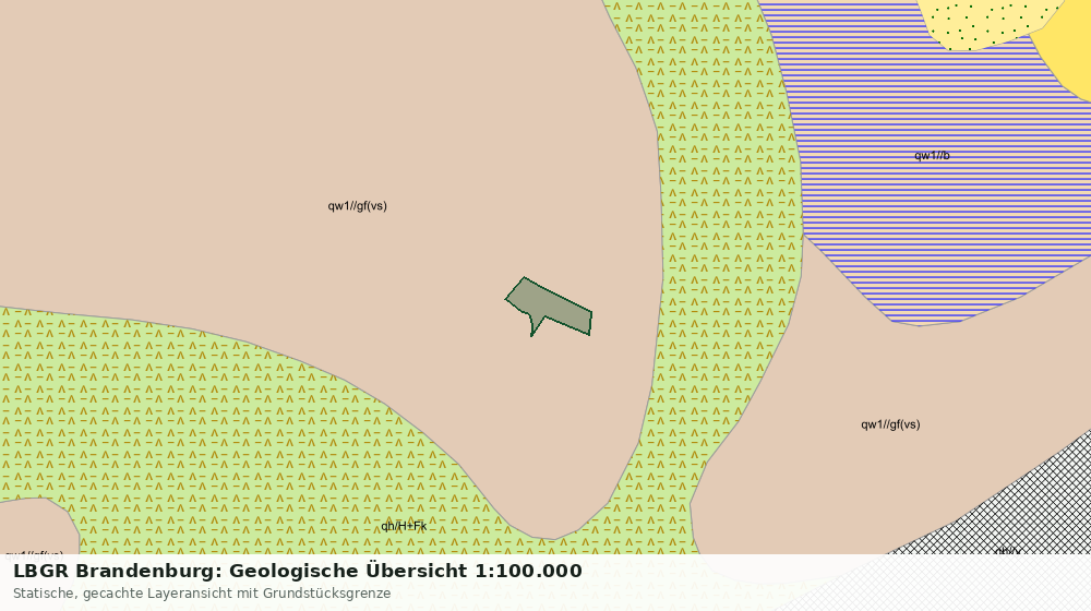 Statische Kartenansicht: LBGR Brandenburg: Geologische Übersicht 1:100.000