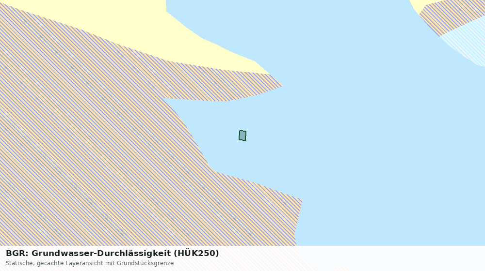 Statische Kartenansicht: BGR: Grundwasser-Durchlässigkeit (HÜK250)