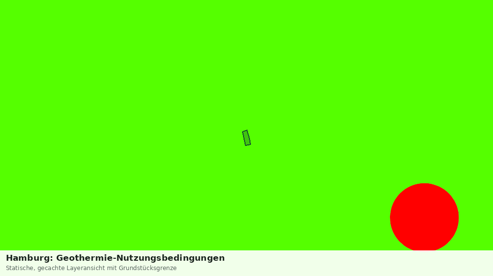 Statische Kartenansicht: Hamburg: Geothermie-Nutzungsbedingungen