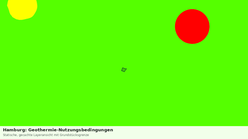 Statische Kartenansicht: Hamburg: Geothermie-Nutzungsbedingungen