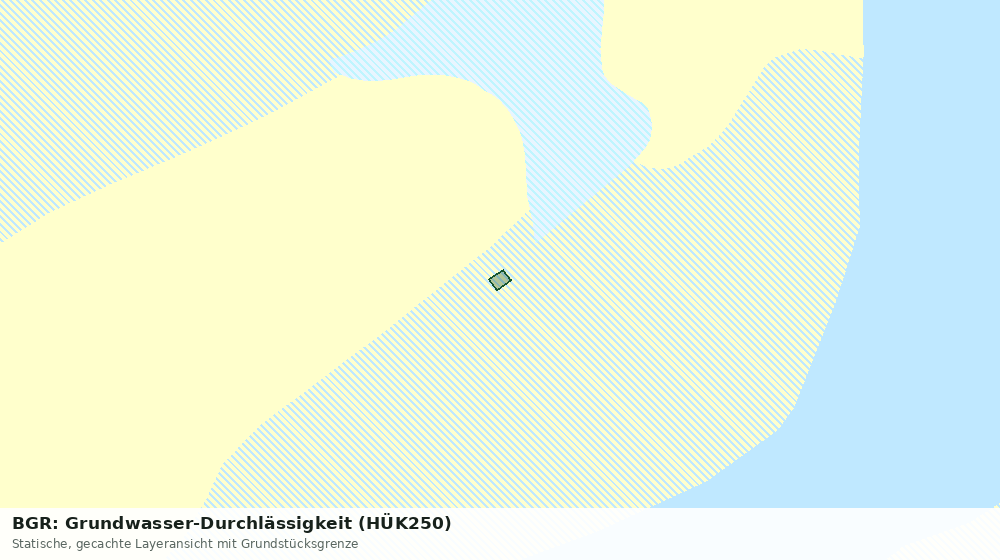 Statische Kartenansicht: BGR: Grundwasser-Durchlässigkeit (HÜK250)