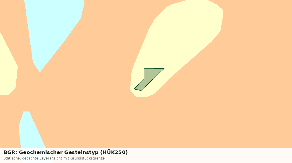 Statische Kartenansicht: BGR: Geochemischer Gesteinstyp (HÜK250)