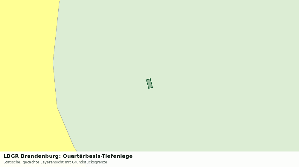 Statische Kartenansicht: LBGR Brandenburg: Quartärbasis-Tiefenlage