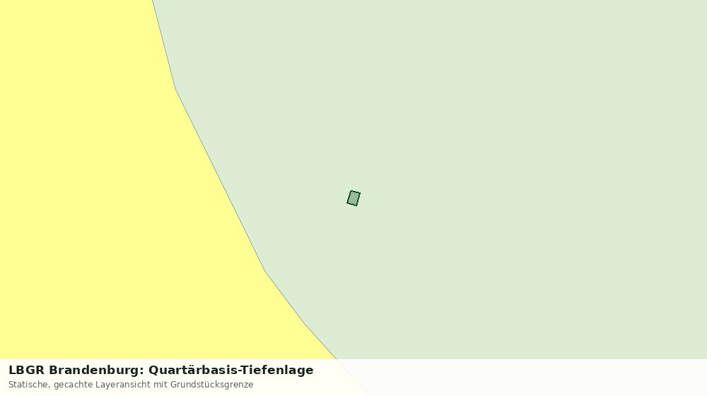 Statische Kartenansicht: LBGR Brandenburg: Quartärbasis-Tiefenlage