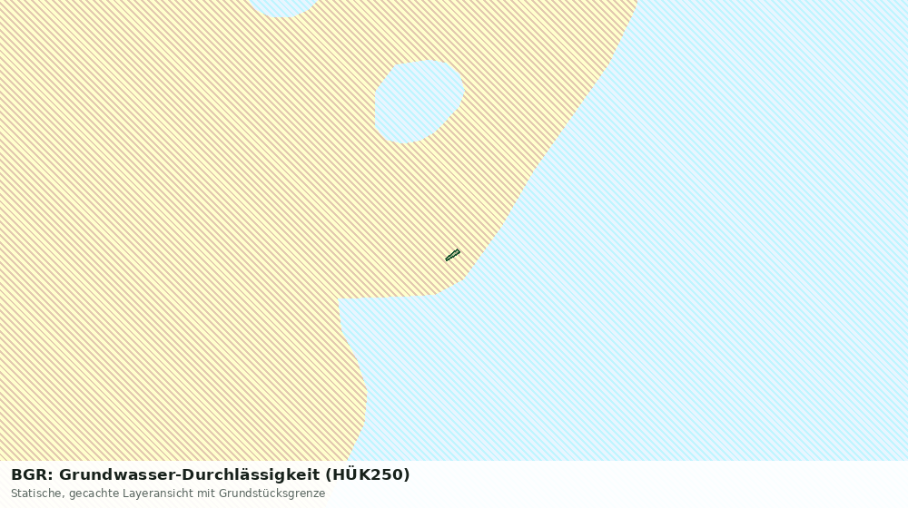 Statische Kartenansicht: BGR: Grundwasser-Durchlässigkeit (HÜK250)
