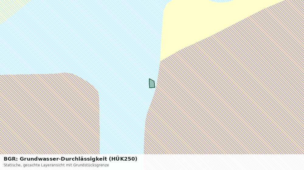 Statische Kartenansicht: BGR: Grundwasser-Durchlässigkeit (HÜK250)