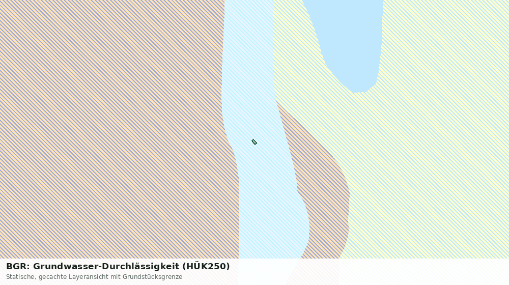 Statische Kartenansicht: BGR: Grundwasser-Durchlässigkeit (HÜK250)