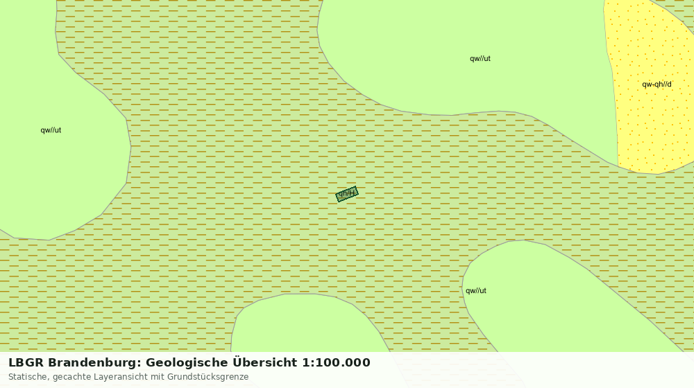 Statische Kartenansicht: LBGR Brandenburg: Geologische Übersicht 1:100.000