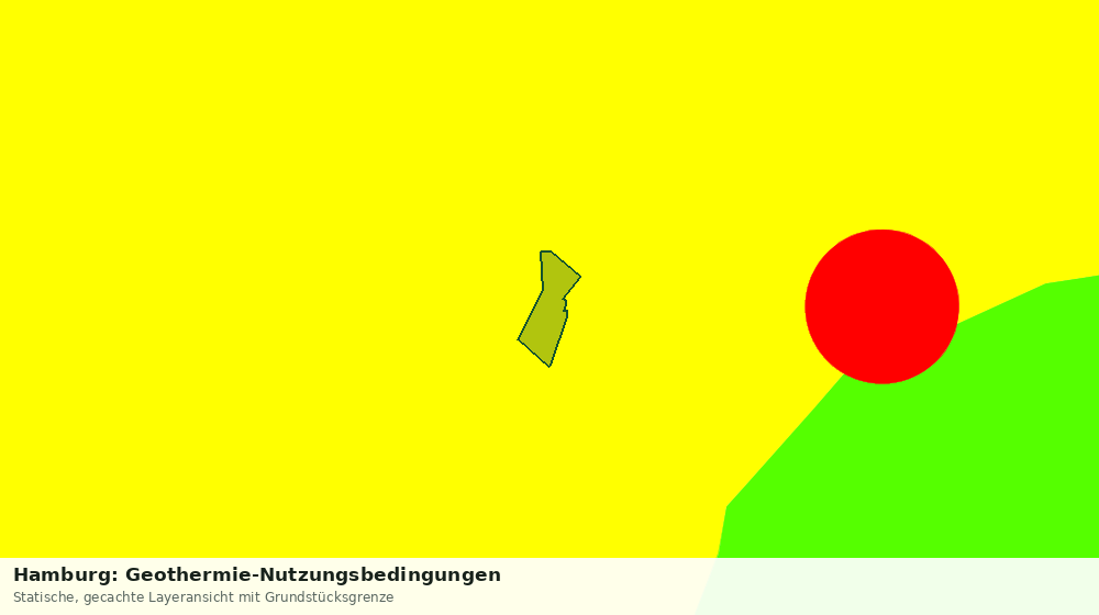 Statische Kartenansicht: Hamburg: Geothermie-Nutzungsbedingungen