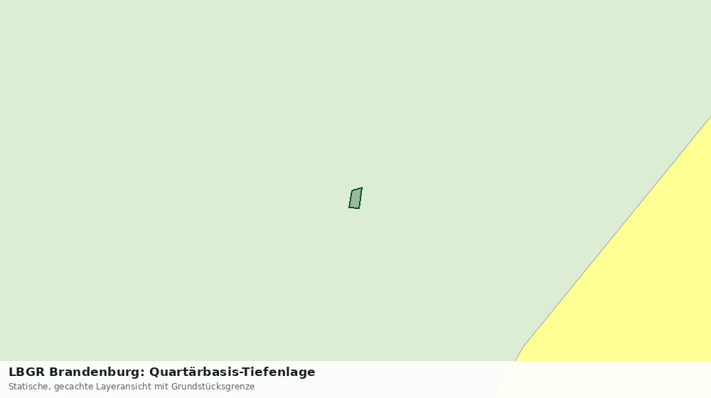 Statische Kartenansicht: LBGR Brandenburg: Quartärbasis-Tiefenlage