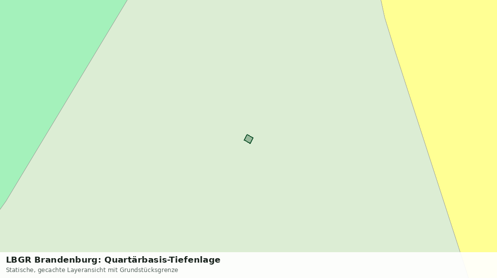 Statische Kartenansicht: LBGR Brandenburg: Quartärbasis-Tiefenlage