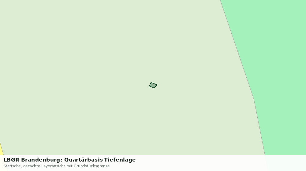 Statische Kartenansicht: LBGR Brandenburg: Quartärbasis-Tiefenlage